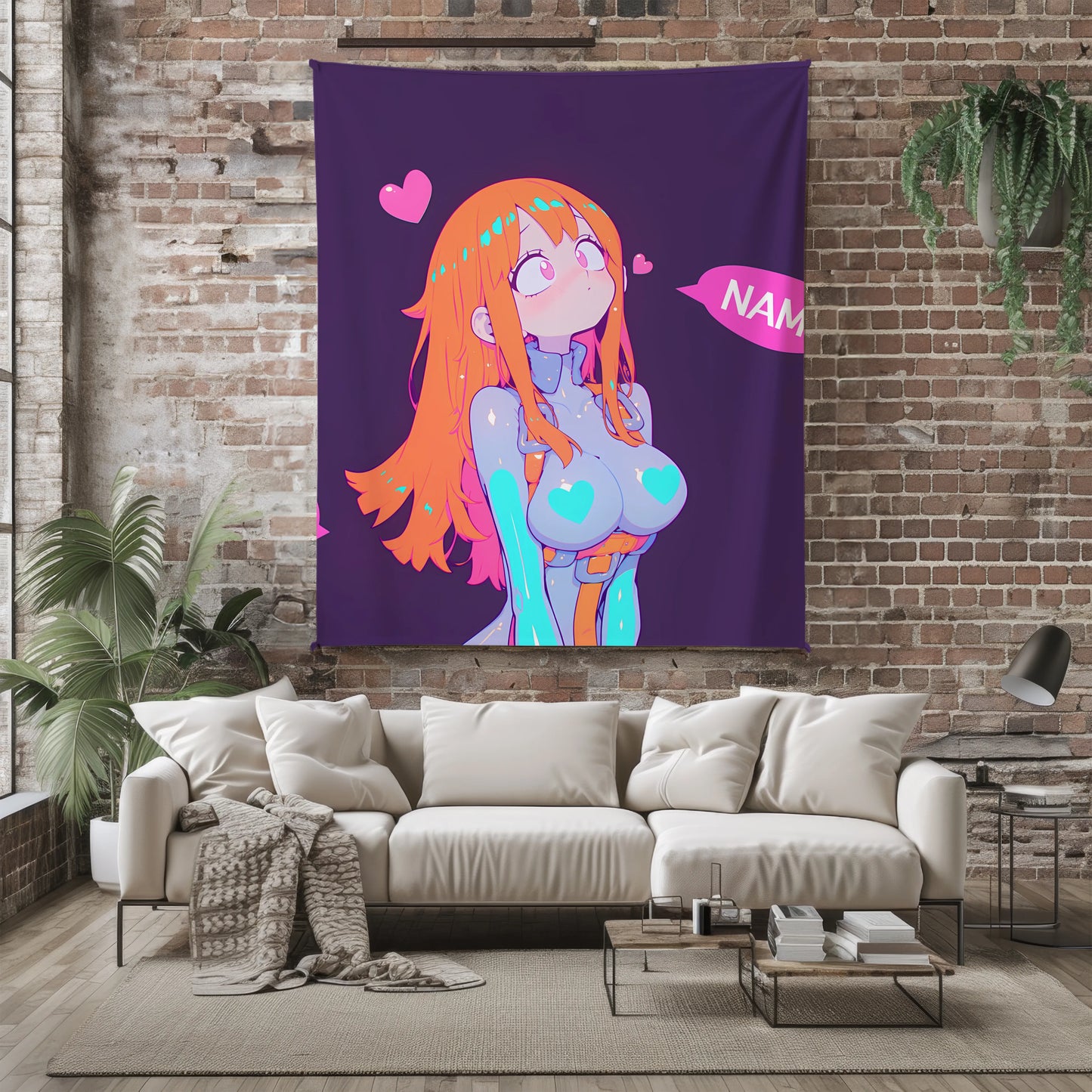 Nami Cute Bodysuit Flannel Blanket, One Piece Merch, Kawaii Anime Peripheral, Otaku Bedding Gift