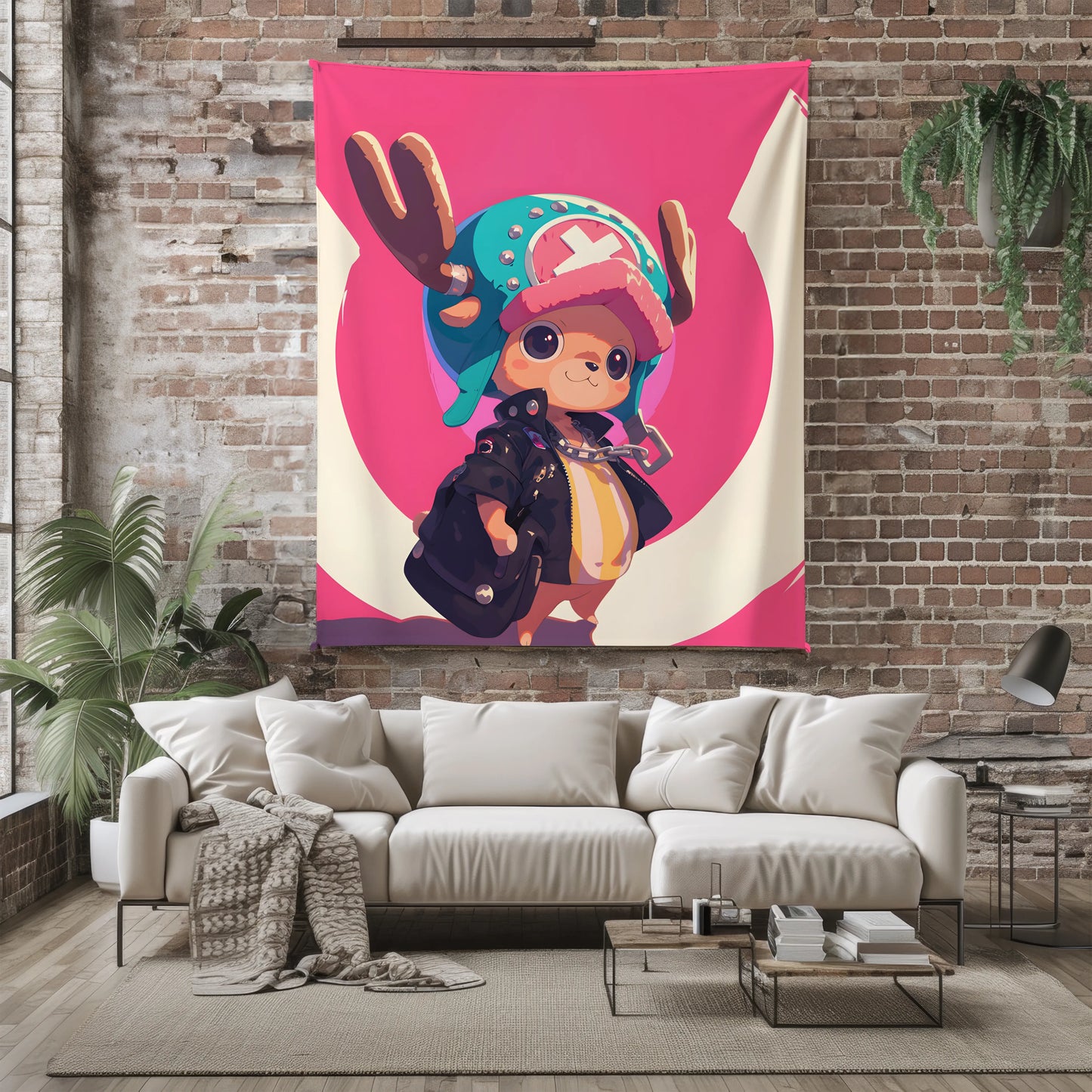 Tony Tony Chopper Classic Form Flannel Blanket, One Piece Merch, Cute Doctor Anime Peripheral, Otaku Gift Bedding
