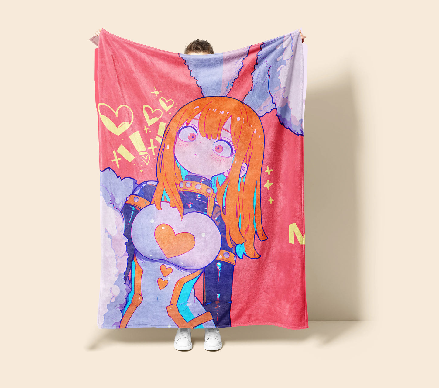 Nami Cute Bodysuit Edition Flannel Blanket, One Piece Merch, Kawaii Anime Peripheral, Otaku Bedding