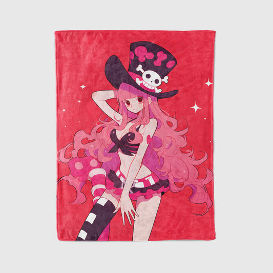 Perona Classic Ghost Princess Flannel Blanket, One Piece Merch, Anime Peripheral, Otaku Bedding Gift