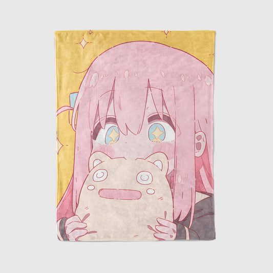 Anya Forger Pouting Face Flannel Blanket, Spy x Family Merch, Kawaii ESP Anime Peripheral, Otaku Bedding Gift