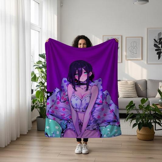 Sexy Reze in Pajama Fleece Blanket, Chainsaw Man Merch, Spicy Anime  Girl Throw Tapestry, Iconic Anime Art Decor & Otaku Gift